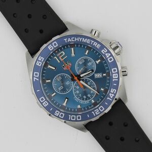 New Tag Heuer Blue CAZ1014.FT8024 Formula 1 Mens Watch Orange Black Rubber F1 9"